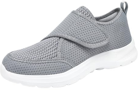 Sneakers Ortopediche Donna Senza Lacci Scarpe con Strappo Camminata Estive Leggere Sneakers Ortopediche Comode Zeppa Senza Lacci Trekking Morbide Ginnastica Slip on Antiscivolo Primavera