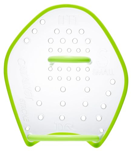 TYR Catalyst Stroke Swim Paddles - Adult Swim Paddles for Training - Durable, Flexible Hand Fins for Building Strength, Endurance, and Improving Technique