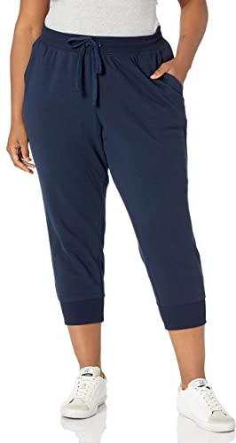 Amazon Essentials Pantalones Jogger Deportivos Estilo Capri de Forro Polar (Disponibles en Tallas Grandes) Mujer