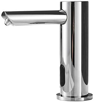 Commercial Automatic Soap Dispenser Built In Countertop, Brass Pump Liquid Soap Dispenser with 1000ml Soap Bottle for Bathroom, AA Battery Powered