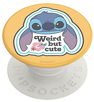 PopSockets PopGrip - Hopfällbar Stativ och Grepp för Smartphone och Surfplatta med en Swappable PopTop - Weird But Cute