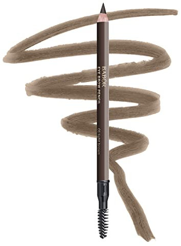 BABOR MAKE UP Eye Brow Pencil, langanhaltender Augenbrauenstift, mit extra Bürstchen, füllt Lücken auf, mit pflegender Sheabutter & Vitamin C, 1 g