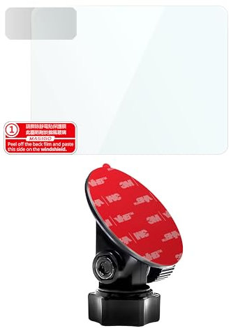 Dash Cam Adhesive Mount Bracket and Car Windshield Electrostatic Film for Mounting Nextbase 512GW 112 212 312GW 412GW 512GW 612GW
