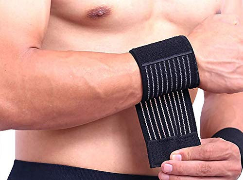 elastrap Bande Protège Poignet Sport Attelle de Maintien - Hommes, Femmes et Enfants - Haltérophilie, Musculation, Gymnastique, Bodybuilding, Fitness, Skate, Roller, Pétanque...