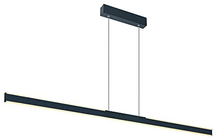 SLV luminaria de suspensión ONE LINEAR 140 / Lámpara de salón, iluminación de interior, luminaria colgante de comedor, led, luminaria de techo / 3000 K 35 W 1875 lm negro regulable