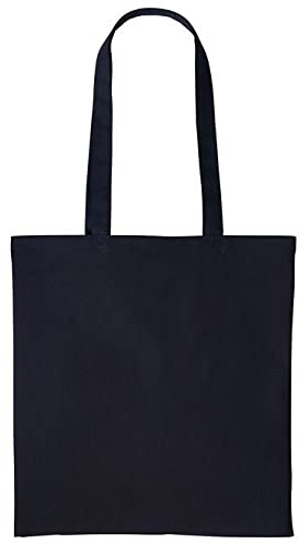 Boolavard Bolsa de algodón ligera, mediana y reutilizable, adecuada para bricolaje, publicidad, promoción, regalo, actividad, Black, Medium