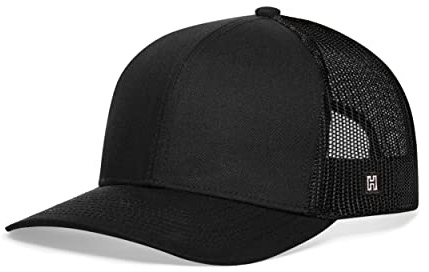 Haka Gorra de Camionero para Hombres y Mujeres, Gorra de béisbol Ajustable de Malla en Blanco, Negro, Talla única