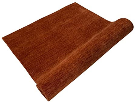 Terracotta Gabbeh Compatible with Braun Orange 100% Wolle Teppich Brücke Handgewebt