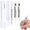 WYRGQIQN 6 Set de Rotuladores de Pintura Blanca Acrílica, Rotuladores Permanentes de Excelente Cobertura para Madera, Textiles, y Múltiples Superficies.