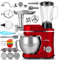 Lehmann Multifunktionale Küchenmaschine 3 in 1, 3000 W, Knet- & Rührmaschine mit Fleischwolf und 1,5L Entsafter, mit Planetensystem, inkl. Wurst Set, Muffinförmchen und Backset