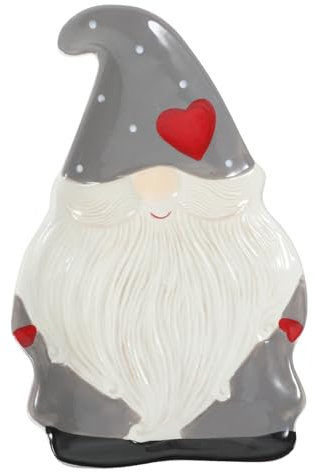 OSOLADY 1pièce Assiette Céramique Père Noël Décoration De Noël Adorable pour Maison Et Restaurant Idéale pour Salades Desserts Et Repas Festifs