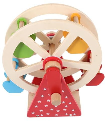 DRESSOOS Jouet Rotatif Manuel Bois pour Garçon pour Fille Jouet Éducation Précoce Interactif pour Garçon pour Fille