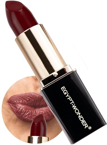EGYPT-WONDER® Day+Night Lipstick Mulberry – Tiefes Beerenrot mit mattem Finish – Geschmeidiger Lippenstift mit weicher Textur – Für moderne Looks und klare Akzente