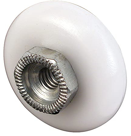 Prime-Line MP6000-10 Shower Door Roller, 3/4 In., Plastic, Steel Ball Bearing, Round Edge (10 Pack)