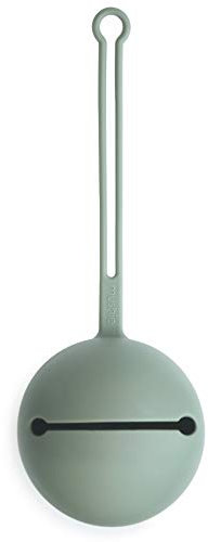 Mushie Silikon Schnullerbox | Aufbewahrung Schnullerhalter Case | Sichere & Hochwertige Baby Zubehör für Kleinkinder & Babys | Cambridge Blue