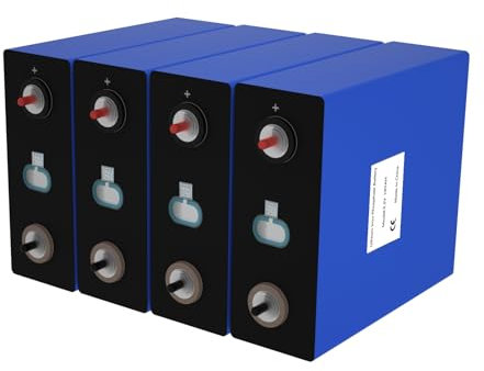 Ninthcit 3.2V 280AH 896Wh LiFePO4 Deep Cycle Batteriezellen mit Eisenphosphat, Klasse A Ersatz-Automobil-Lithium-Motorrad-Batterien, perfekt für Boot, Marine, Golfwagen, Wohnmobil(4Stück)