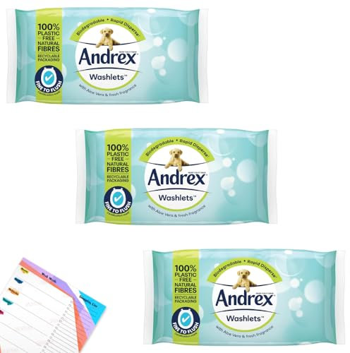 Wipe Flushable Fresh with Aloe Vera Washlets | Wet Wipes Gentle Cleansing | Fine to Flush Toilet Tissue | Biodegradable Rapid Disperse | 30 wipes per Pack, Pack of 3 (90)
