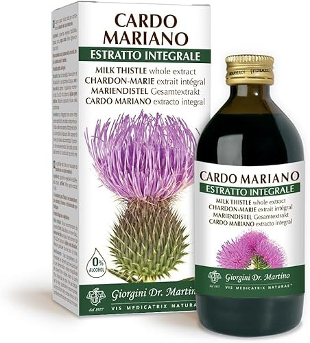 Dr. Giorgini Chardon-Marie Extrait Intégral - 200 ml (Complément alimentaire à base de chardon-Marie, 100% sans alcool)