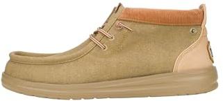 HEYDUDE Wally Mid GripR Workwear - Scarpe Uomo Slip-On Stivaletti, Cream, 44