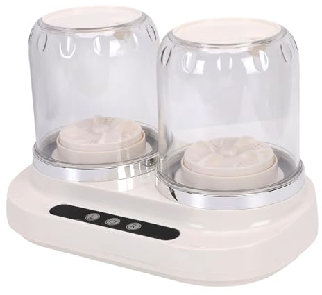 Sxhlseller Minilavadora Recargable Ligera de Doble Tina Limpieza Profunda para Ropa Interior y Calcetines 2L Beige