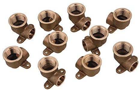 Wandscheibe Lötfitting 15mmx1/2IG Winkel 90° Rotguss 10 Stk. Verbindungsstück