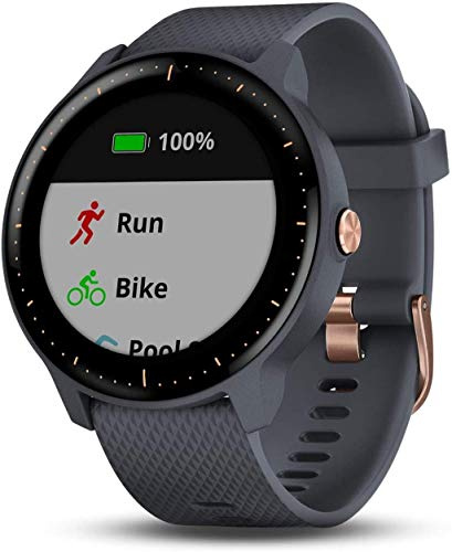 Garmin vívoactive 3 Music Granitblau GPS-Fitness-Smartwatch – Musikplayer, Garmin Pay, Sport-Apps