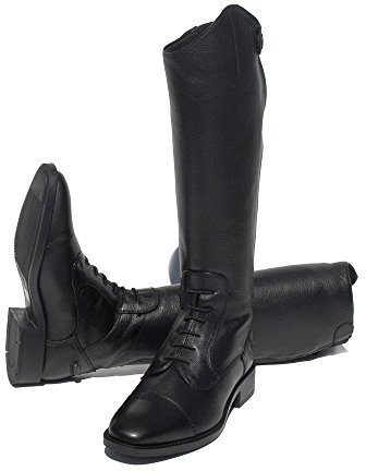 Rhinegold Young Rider Elite Reitstiefel aus weichem Leder, Schwarz, 4 (EU37)