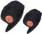 Bexxwell Snapback Caps 2er-Set Partnerlook für Klein und Groß schwarz mit Lederpatch (optimale Passform, Kinder, Kappe, Black, Unisex)