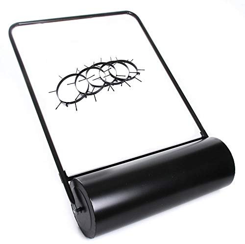 Rasenwalze Handwalze 50cm oder 80cm Gartenwalze Ø28cm Bodenwalze mit Aerator Rasenroller Walze (80cm)