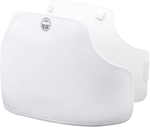 LEONARK FIE Certificate Fencing Sport Chest Guards - Adjustable Double Layer Soft Breast Protectors for Football Rugby Volleyball Baseball etc - Plastron for Foil Epee Saber Fencers (Male FIE, L)