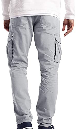 DUHGBNE Pantaloni 4 XL Cargo Wear Cargo Uomo Completo 6 Tasche Pantaloni da Lavoro di Sicurezza Pantaloni Combattimento Pantaloni da Uomo Pantaloni Termici Sci