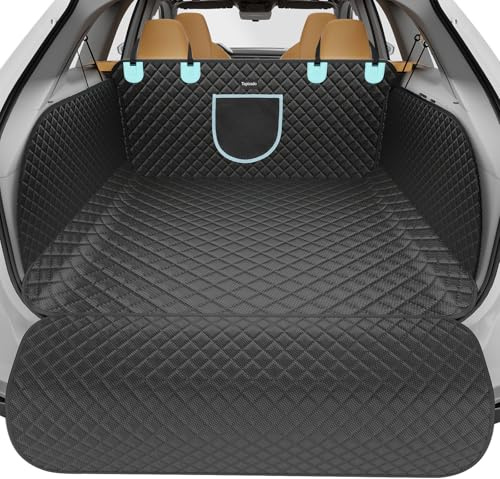 Tapizado SUV Cargo Liner for Dogs with Taller Side Panels, Waterproof Pet Trunk Cover with Anti-Scratch Oxford, Dog Seat Mat for SUV Van with Bumper Flap Protector, Non-Slip, Large Size Universal Fit