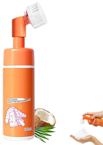 Down Detergent for Puffer Jackets, 160ml Down Jacket Detergent, Down Jacket Cleaner, Dry Cleaning Agent with Brush Head, Down Wash for All Down Jacket