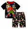 Boys Pyjamas Ronaldo No.7 Fans Cotton Homewear Pajama Set Long Sleeve Casual Football Nightwear Pjs Set (UK, Age, 6 Years, 7 Years, Regular, short red)