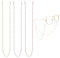 PEAPIN 3-Pack Glass Chain, Anti slip Glasses Grips for Sunglasses & Glasses, Fashionable Women's Eyewear Lanyard, Stylish Glasses Chain Accessories