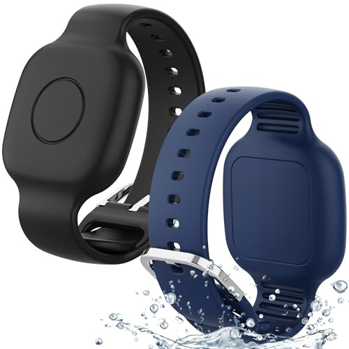 Waterproof Silicone Bracelet for Tile Mate 2024/2022, Hidden GPS Tracker Holder for Kids, Teens and Elderly, Adjustable Anti-lost Wristband, Durable, Lightweight, Comfortable Fit, 4.7 to 7.9 inches