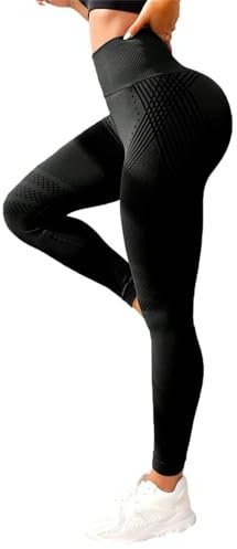 MEIION Leggings 3D Solenao Leggings Sportivi Push up Donna, Pantaloni Yoga a Vita Alta, anticellulite per Allenamento e Tempo Libero