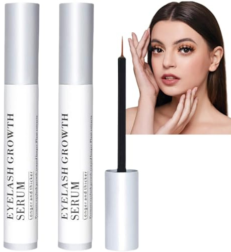 2PCS Eyelash&Brow Growth Serum for Longer,Thicker Lashes Fast-Acting Lash Conditioning Serum,Lash Ser/u/m,Eyelash S/erum Eyel/ash Growth S/erum,Natural B/row Las/h Enhancer,Eyelas/h Gr/owth Seru/m,5ml