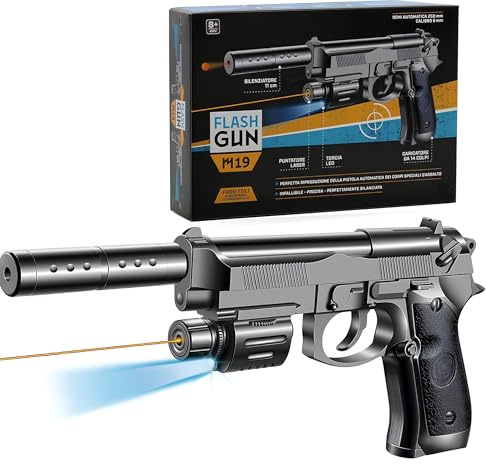 Pistola Giocattolo con Luce Fucile Giocattolo Bambini Mitra Compatto Pistola Giocattolo Mitra MP5 M4 Gioco con Luci Mitragliatrice Giocattolo per Bambini Gioco Fucile Mitragliatore Pistola Cosplay