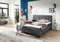 WELCON Rockstar® Limited Edition II Boxspringbett 180x200 cm hellgrau oder dunkelgrau Härtegrad H2 (medium) oder H3 (hart) mit Tonnentaschenfederkernen, inkl. Topper (dunkelgrau H2)