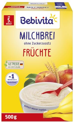 Bebivita Milchbrei Frucht, ohne Zuckerzusatz 500g