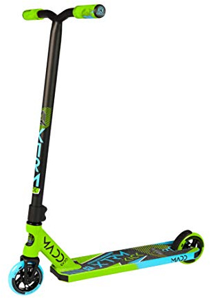 Madd Gear Trottinette Kick Extreme Stunt Unisexe pour Adulte, Vert/Bleu, Taille Unique