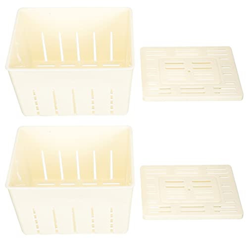 TOPBATHY Tofu-Formen Set Zur Herstellung Von Hausgemachtem Tofu 2 Stück Kunststoff -Pressform Für Küche Und Haushalt