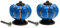 Mgoodoo 40mm Boutons Tiroir Vintage Bouton de Meuble Poignée en Céramique Bouton de porte de Placard Bouton Citrouille pour Armoire Buffet Commode Cuisine - Bleu