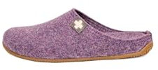 Living Kitzbühel Filzpantoffel Gipfelkreuz - Hausschuhe Damen aus Wolle - Atmungsaktiv & rutschfest - Handgefertigt in Europa Mauve Haze 39