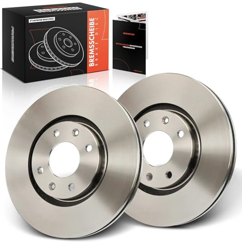 Frankberg Juego de discos de freno con 2 discos de freno delanteros ventilados, diámetro de 283 mm, compatible con Corsa F P2JO 207 CC WD 2008 I CU 207 WA WC 208 II UB UJ UP UW Replace# 4246W2