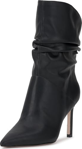 Jessica Simpson Elisti Scrunch High Heel Bootie, Black, 9.5
