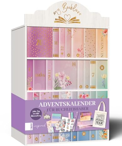 Calendario de Adviento My Booklove, el calendario de Adviento único para los amantes de los libros y los amantes de los libros: cada día una gran sorpresa