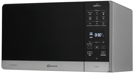 Bauknecht MWA 49 SL Mikrowellen-Backofen (freistehend)/ Dampfgarfunktion/ 3D-System–gleichmäßige Ergebnisse/AutoClean/ 6 Leistungsstufen/ 25 l Garraum/Glasdrehteller 28 cm Ø/DualCrisp & CrispFry