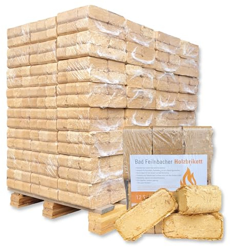 960 kg Palette ÖKO Briketts RUF-Form Sonderangebot Premium Mischholzbriketts 100% Made IN Bavaria Kamin Ofen Holz Brennholz Ofenbriketts Kaminbriketts Premium Öko Holzbriketts | Energie Kienbacher